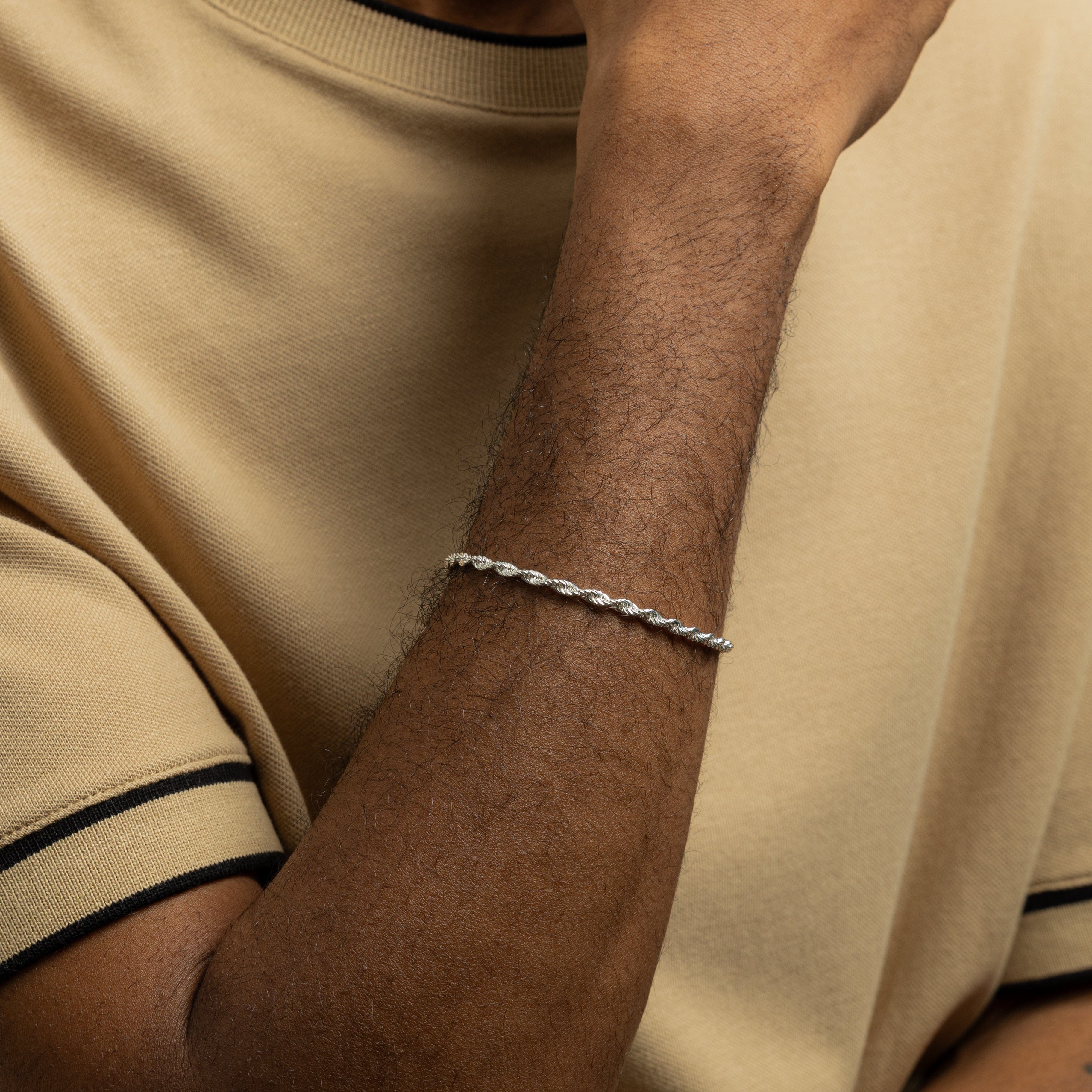 Rope Chain Bracelet | Sterling Silver