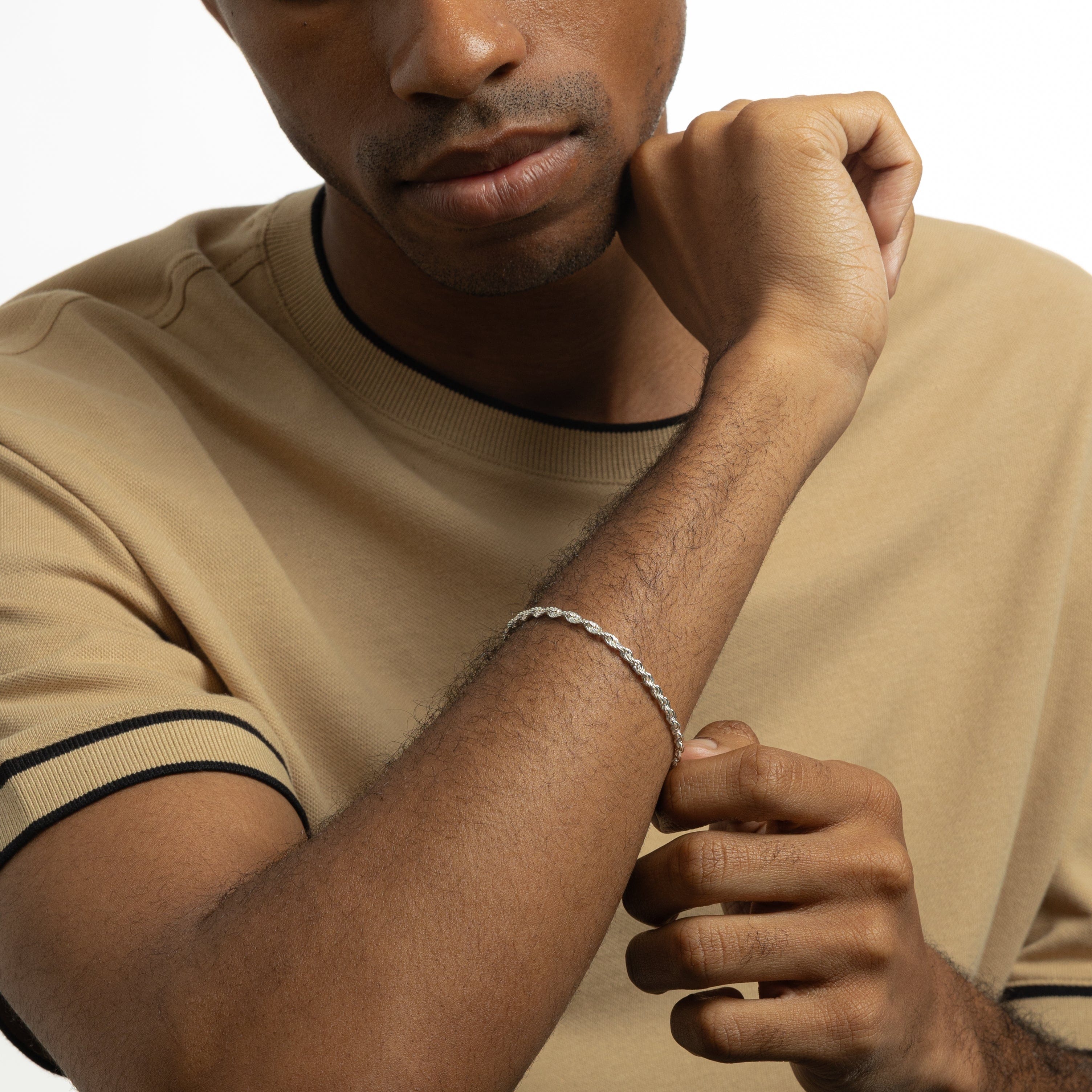 Rope Chain Bracelet | Sterling Silver