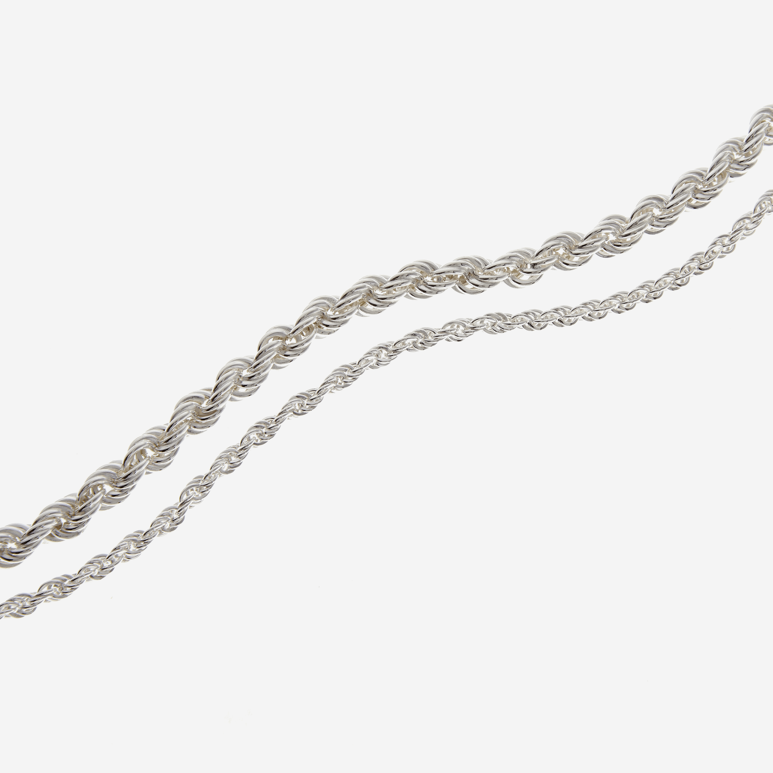 Rope Chain Necklace | Sterling Silver