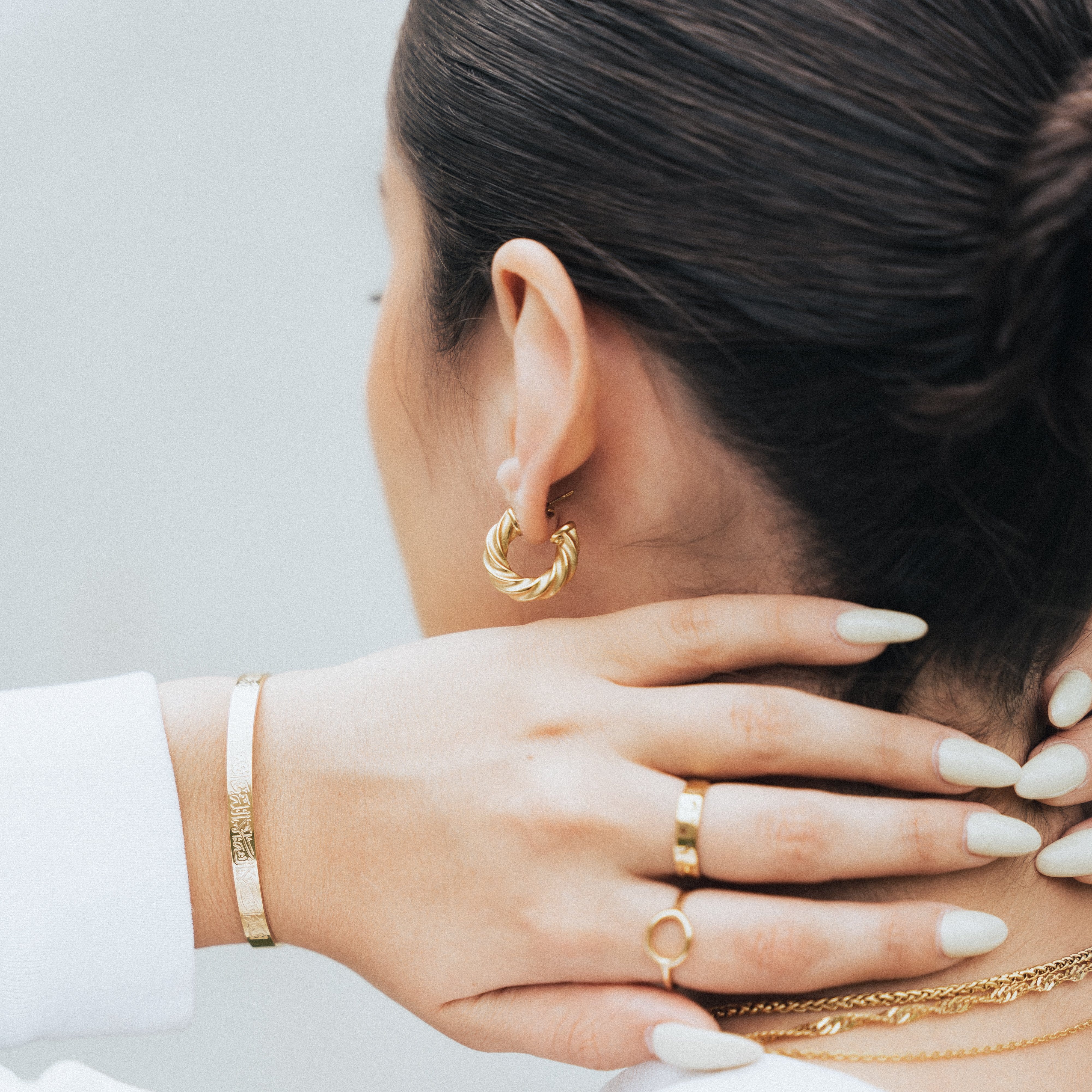 Essential Heavy Braided Hoops | Small