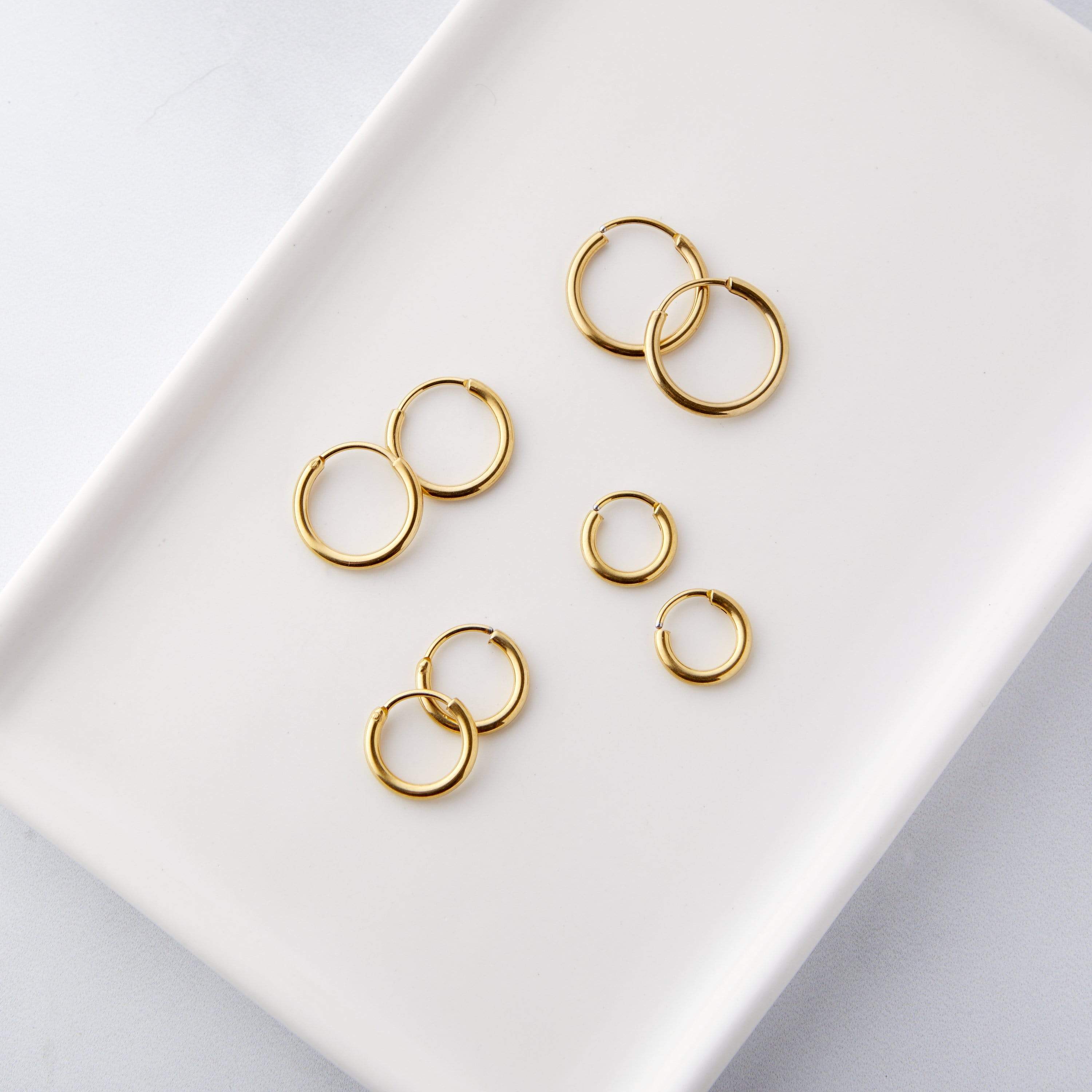 Mini Hoop Earrings Set