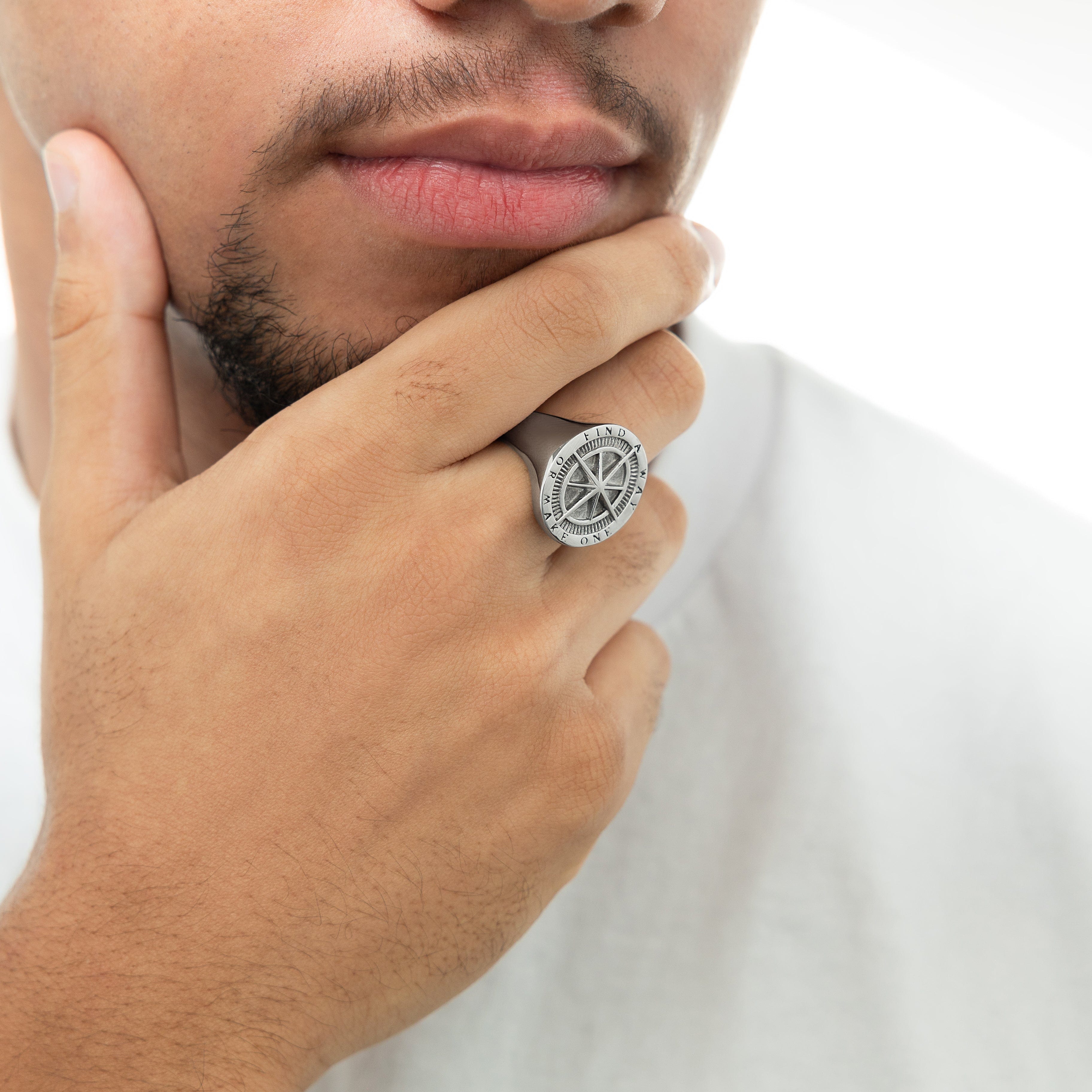 Find a Way Compass Ring | Men