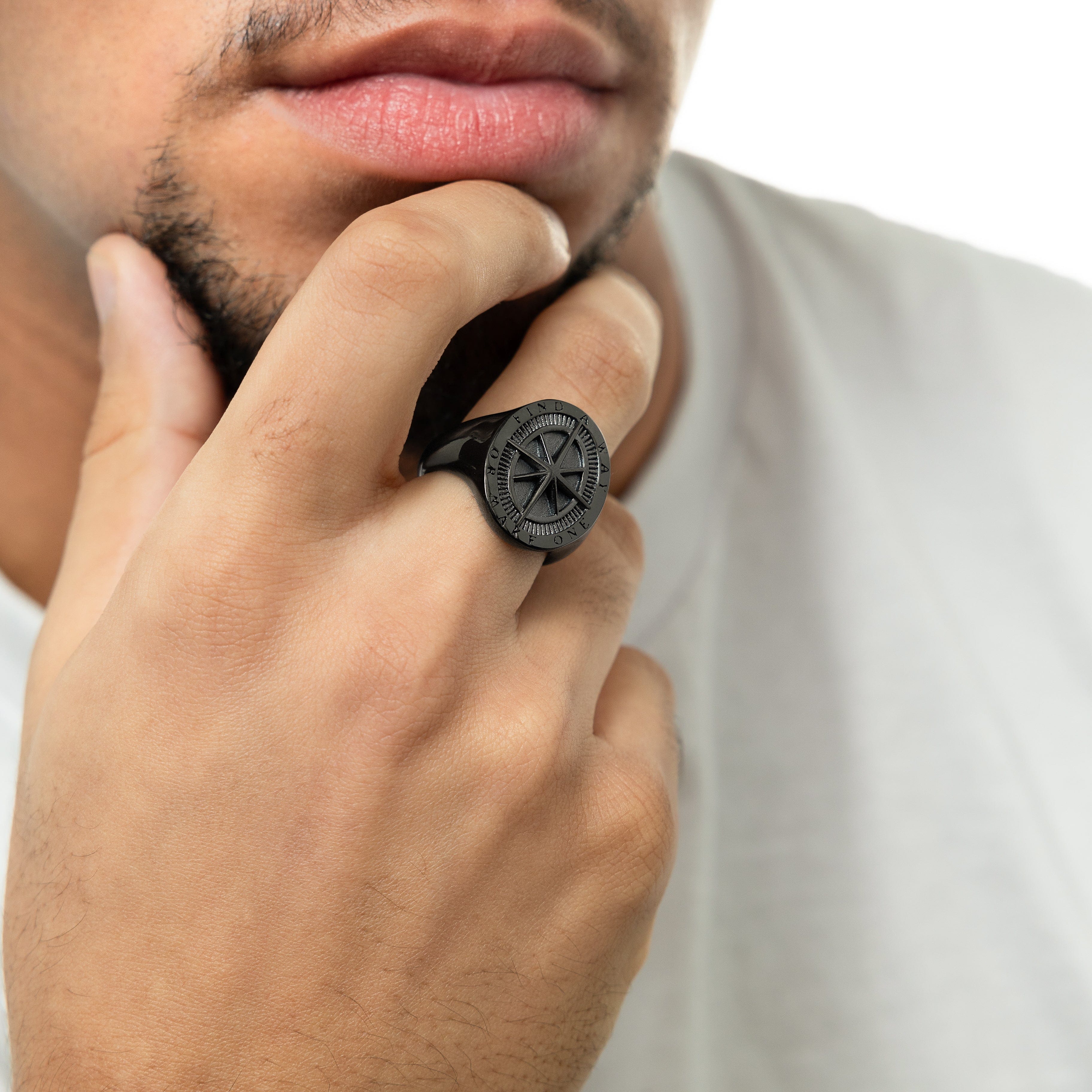 Find a Way Compass Ring | Men