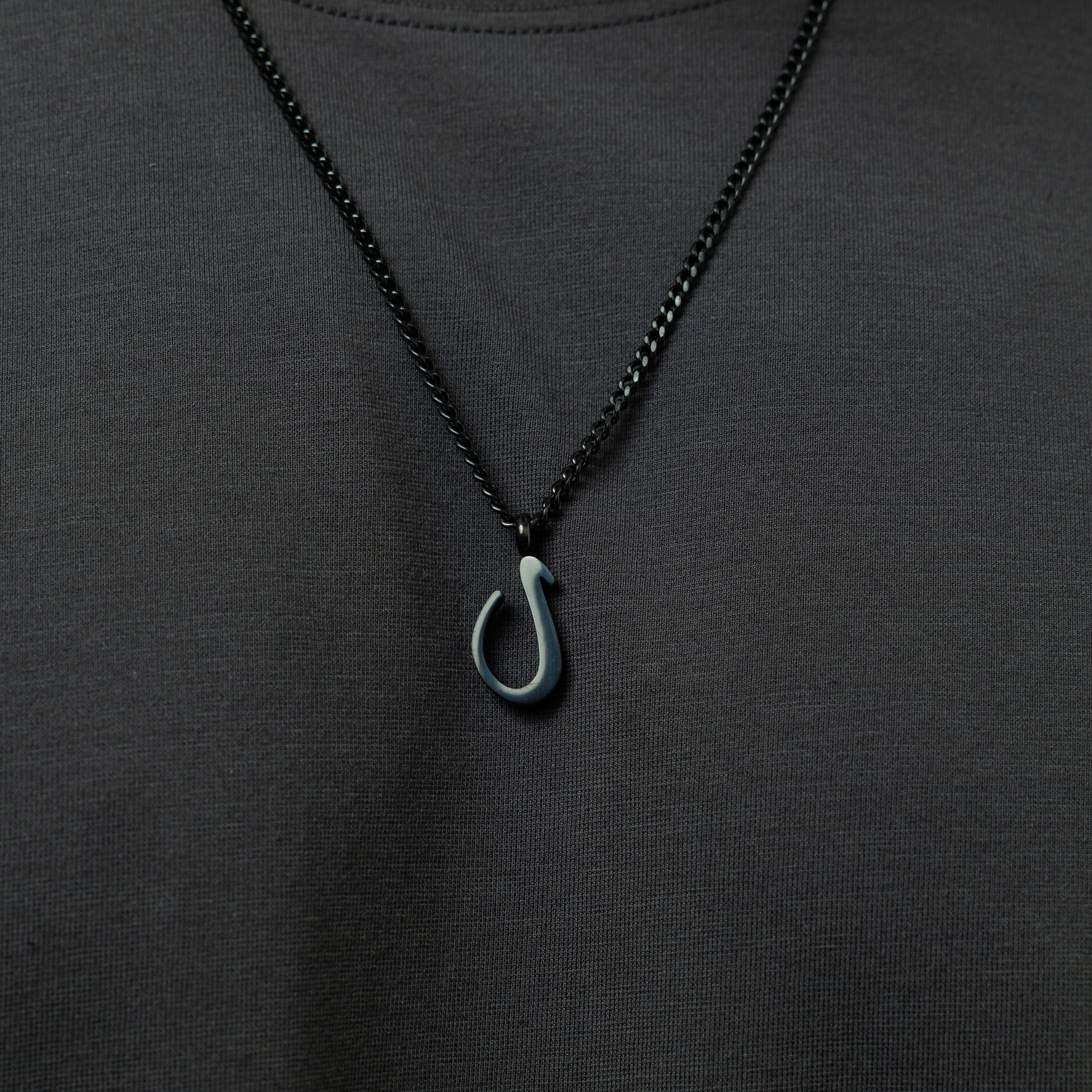 Hanging Arabic Letter Necklace | Men