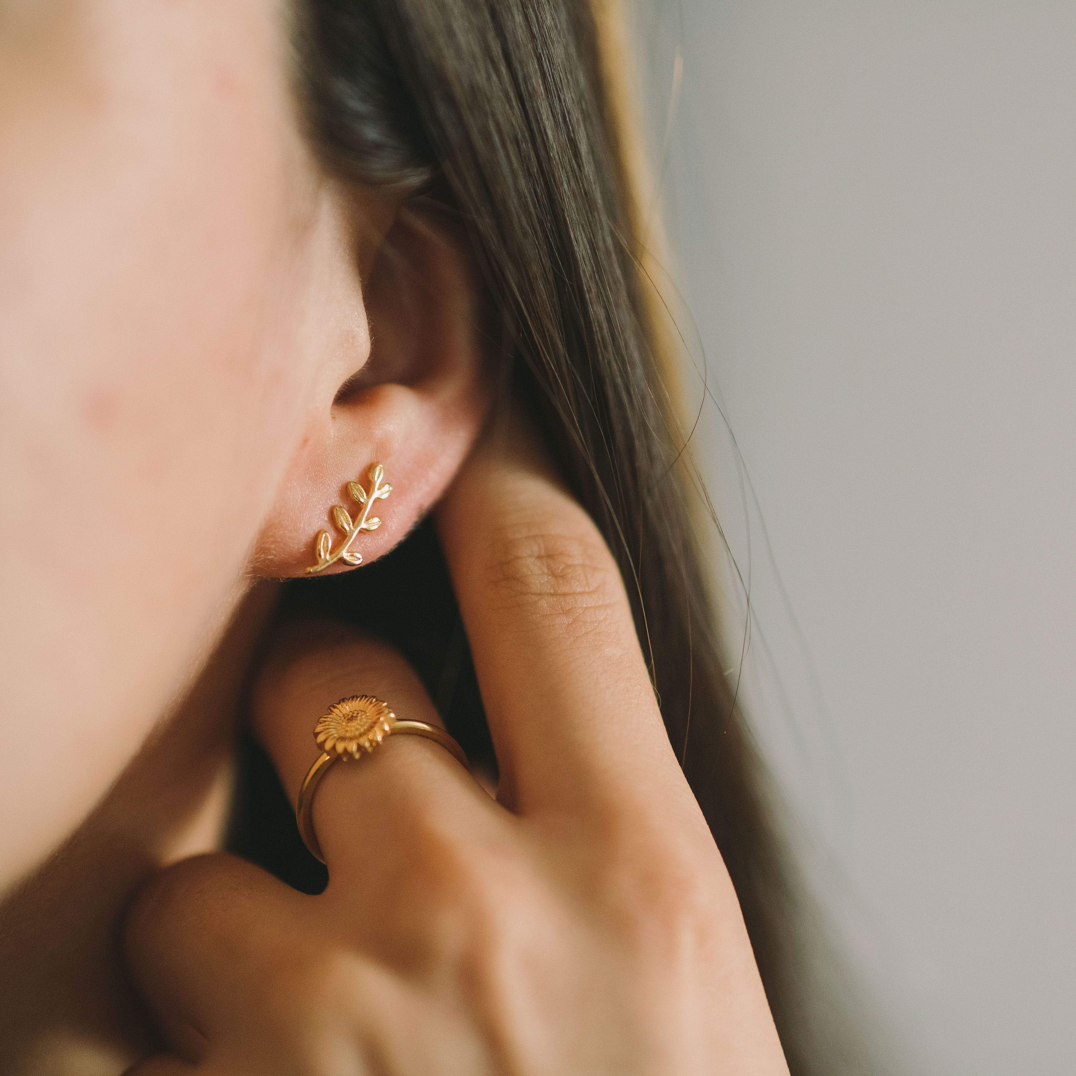 Palestine Olive Leaf Earrings