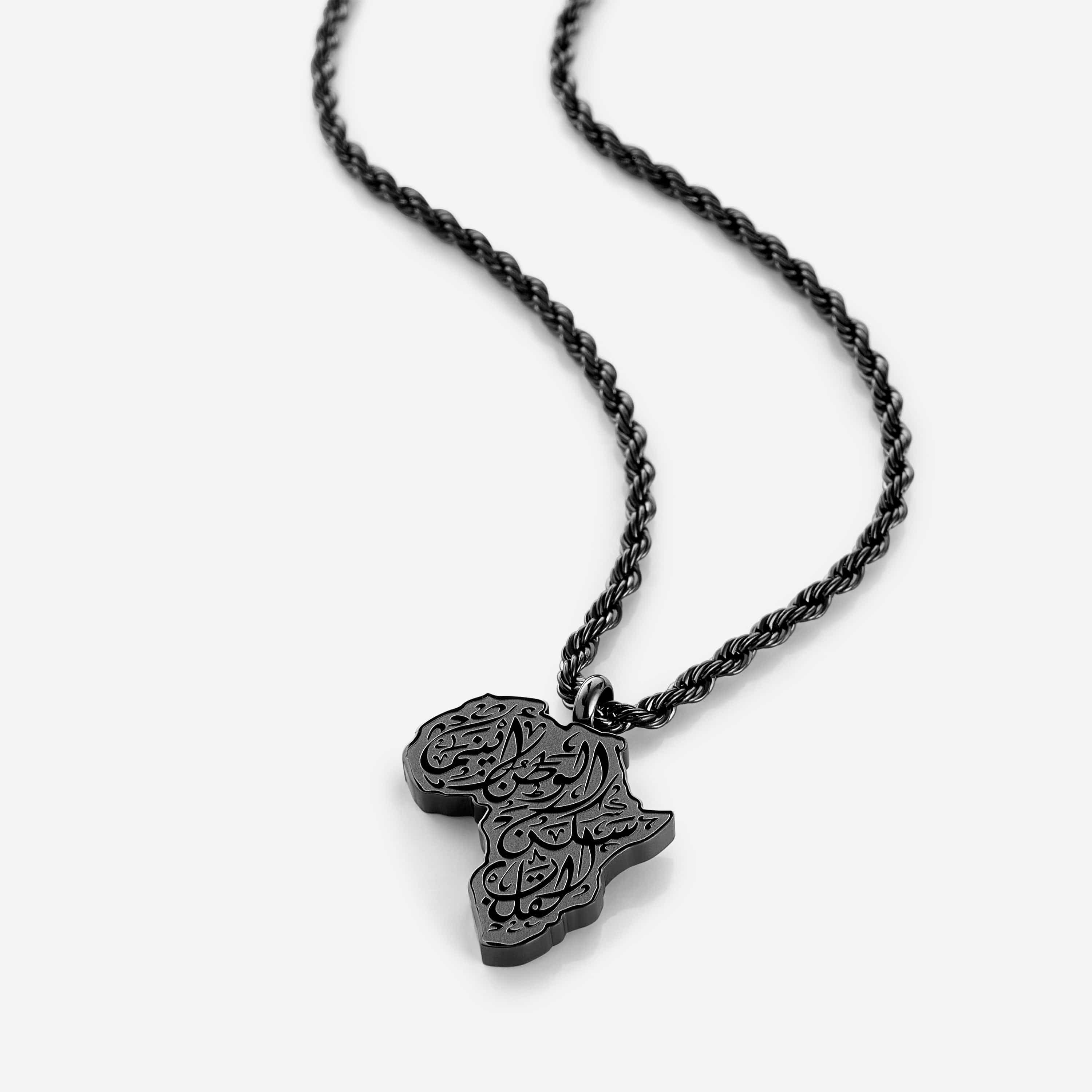 Home is Where the Heart is Map Necklace | Men