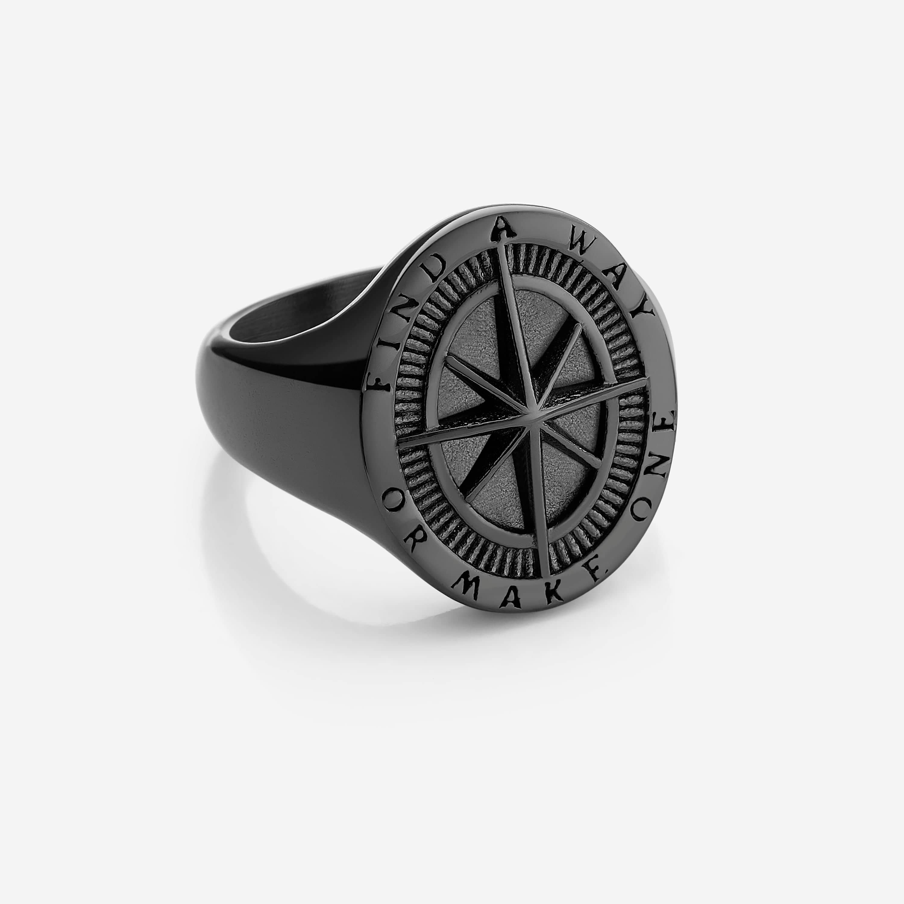 Find a Way Compass Ring | Men