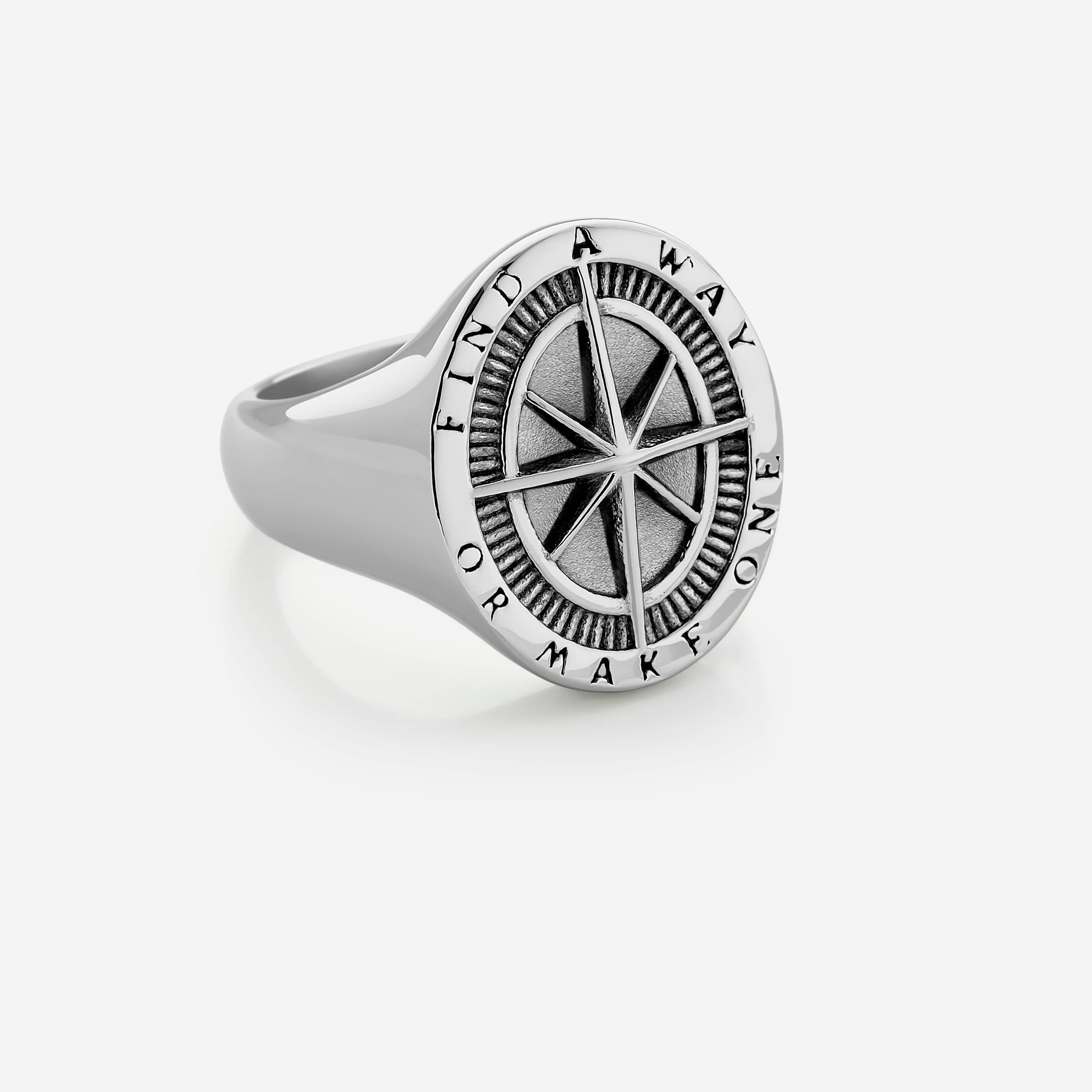 Find a Way Compass Ring | Men