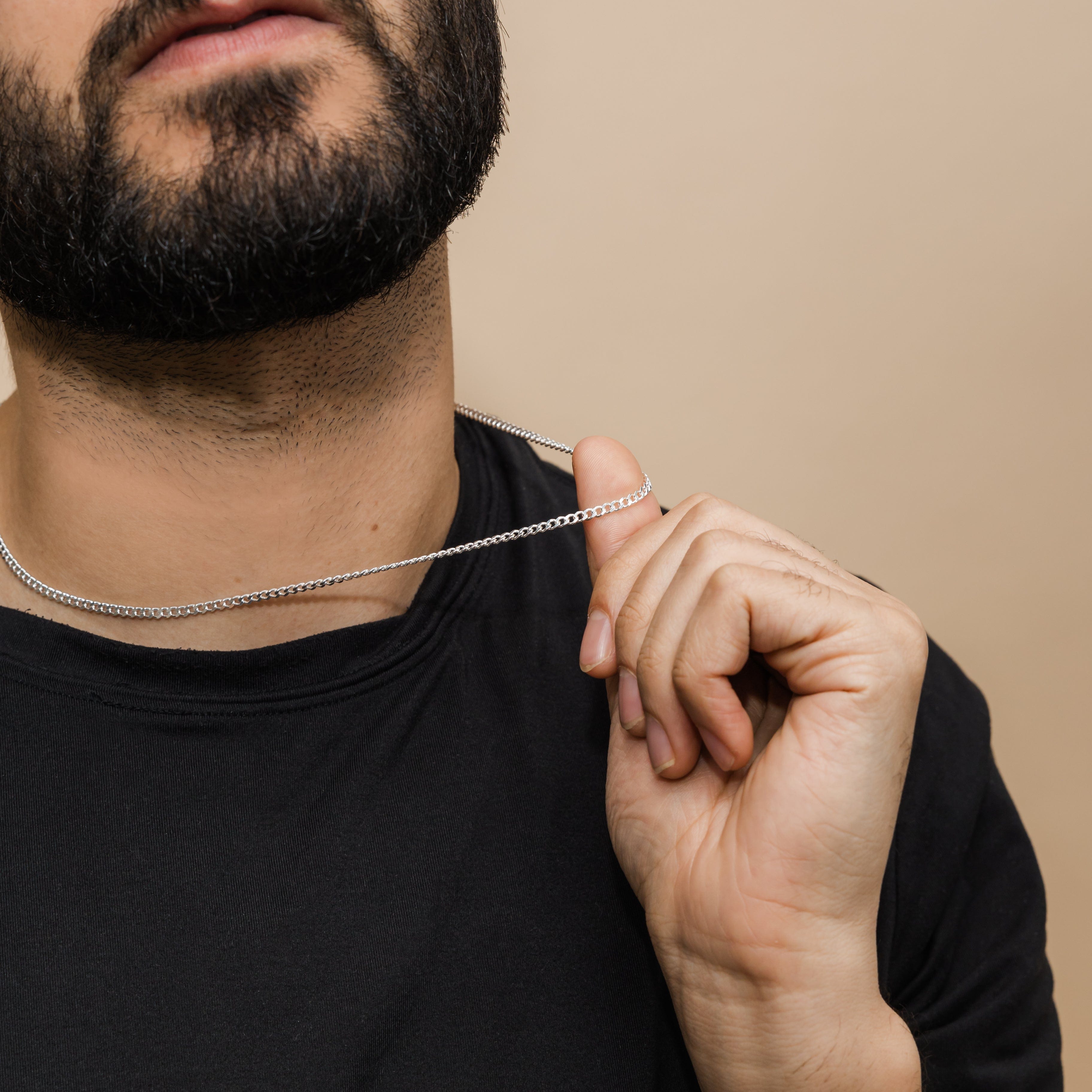 Cuban Chain Necklace | Sterling Silver