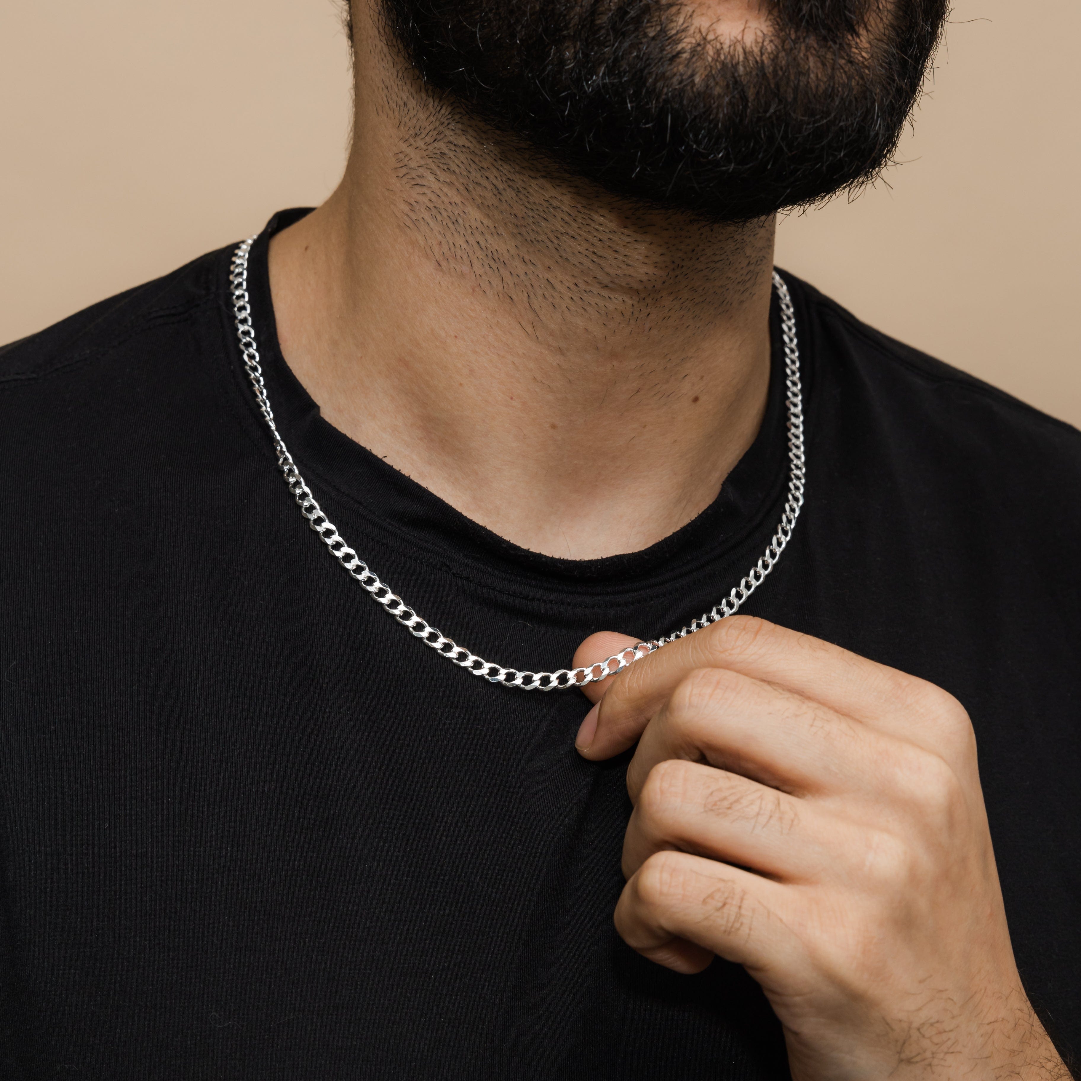 Cuban Chain Necklace | Sterling Silver