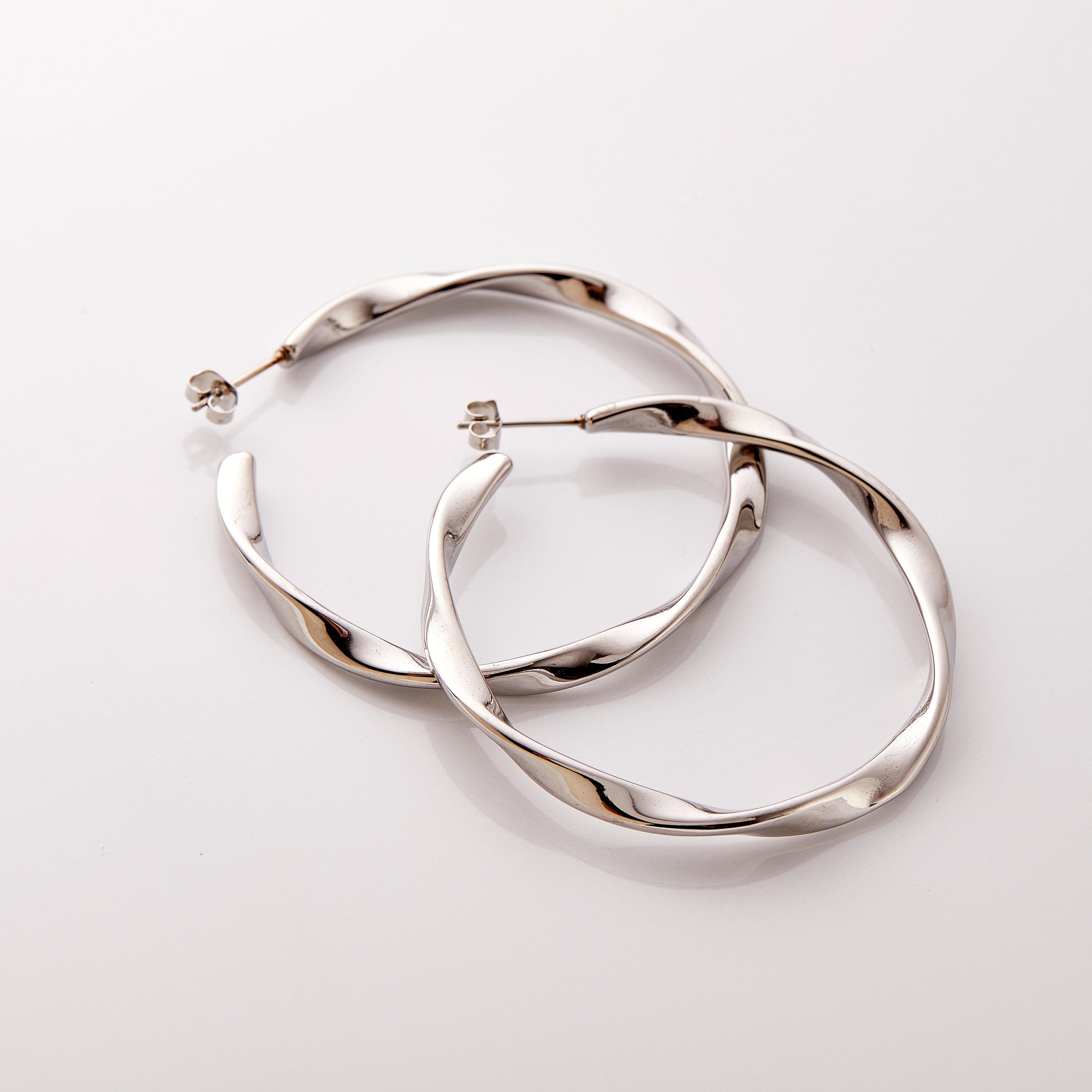 Ripple Hoop Earrings