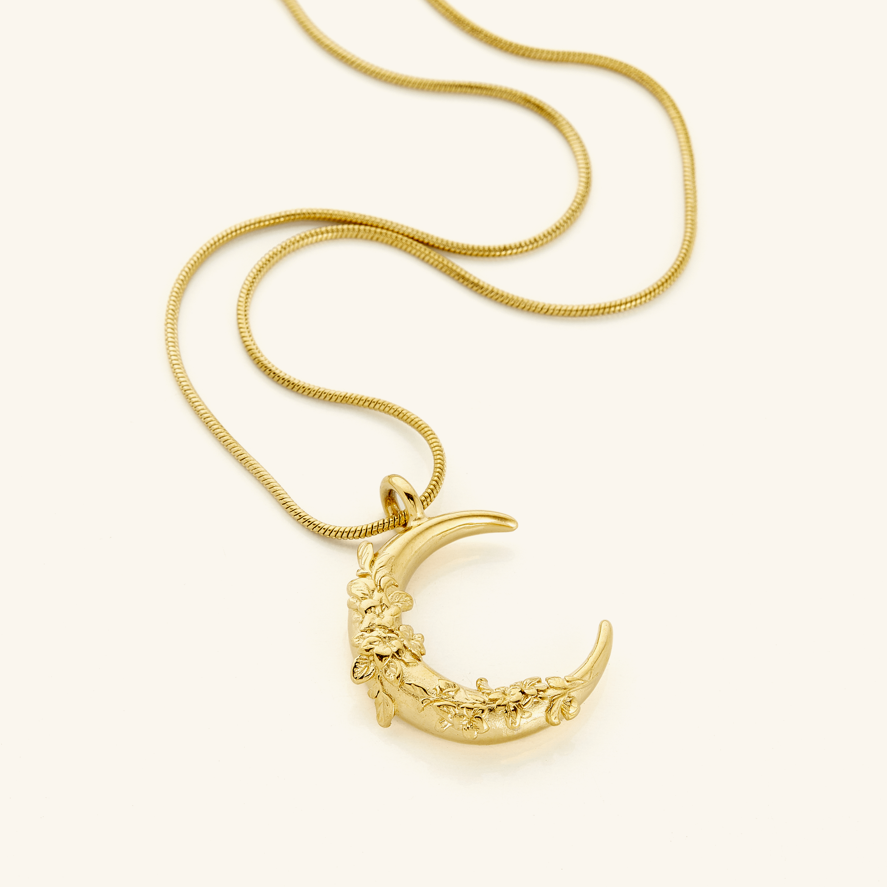 Jasmine Crescent Necklace