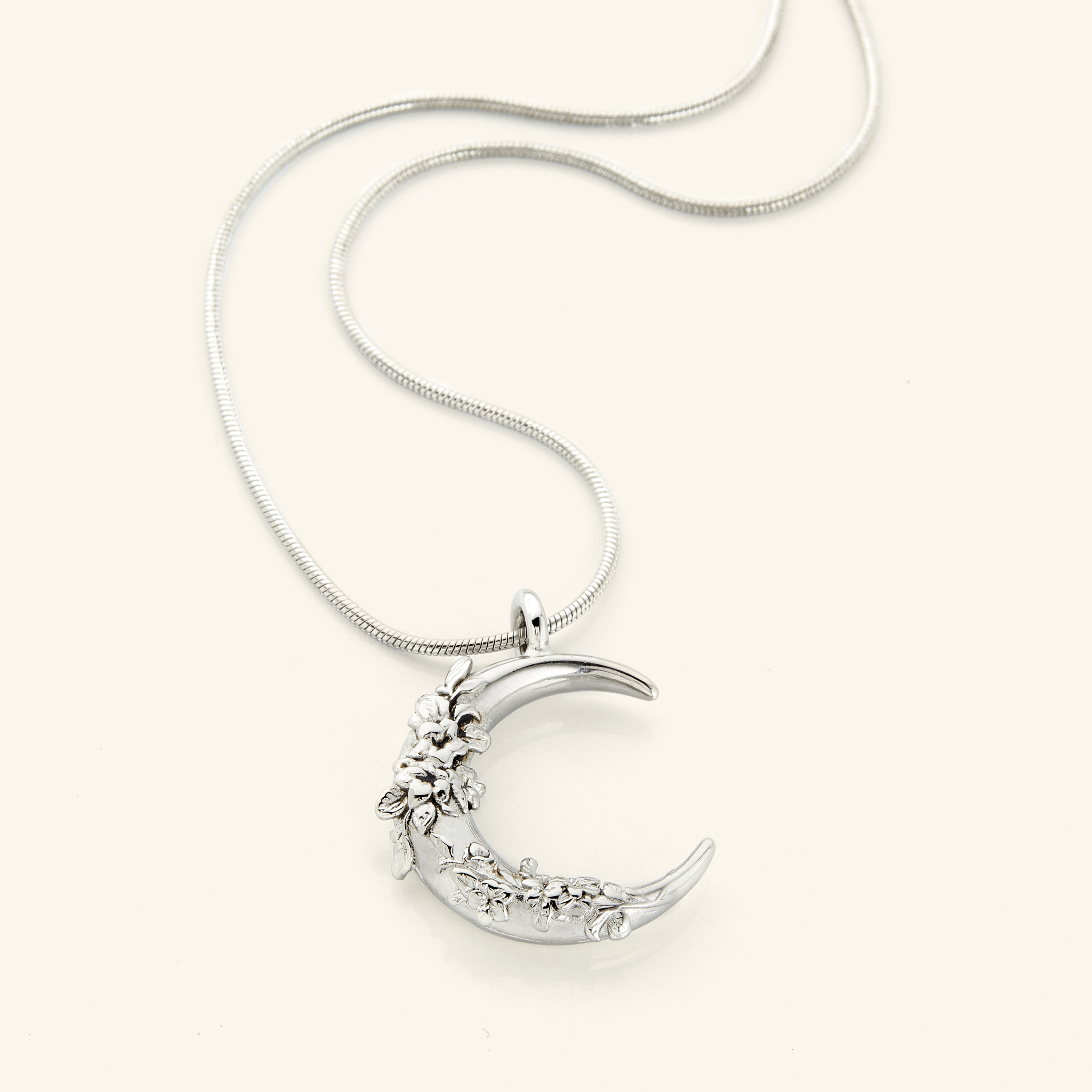 Jasmine Crescent Necklace