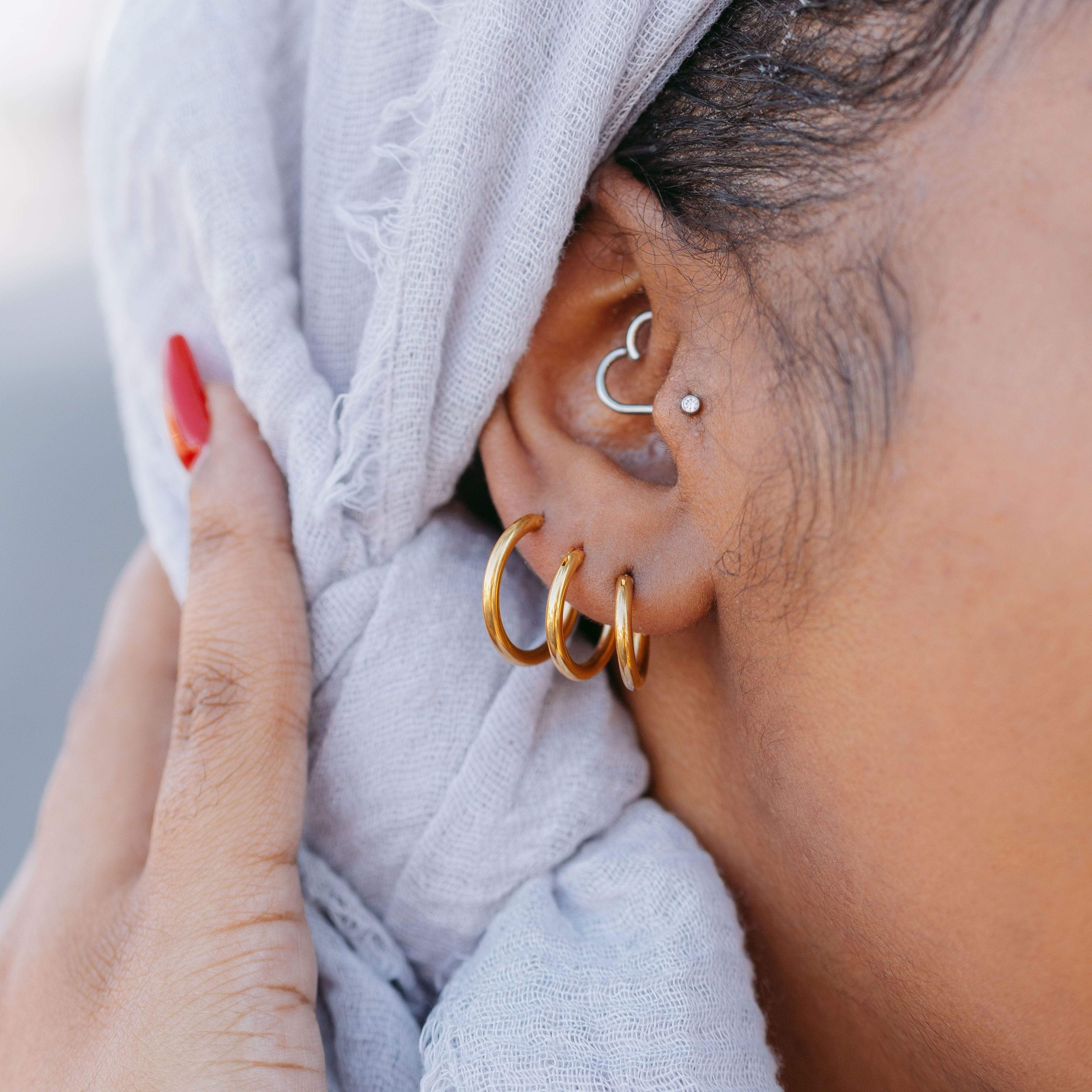 Mini Hoop Earrings Set